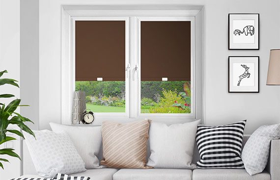 Brown Perfect Fit Blackout Blinds