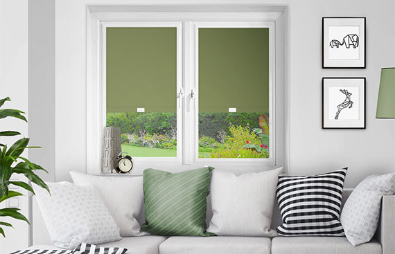 Green Perfect Fit Roller Blinds