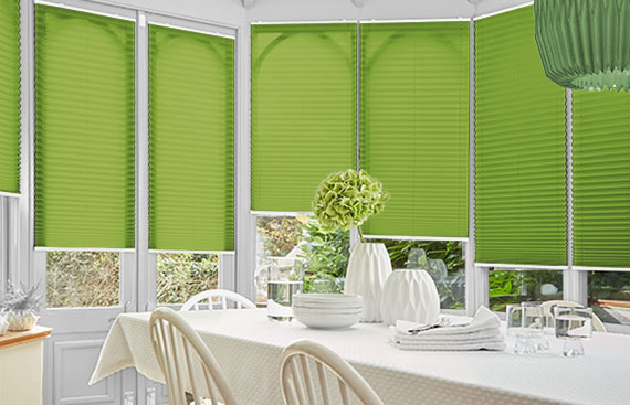 Green Conservatory Blinds
