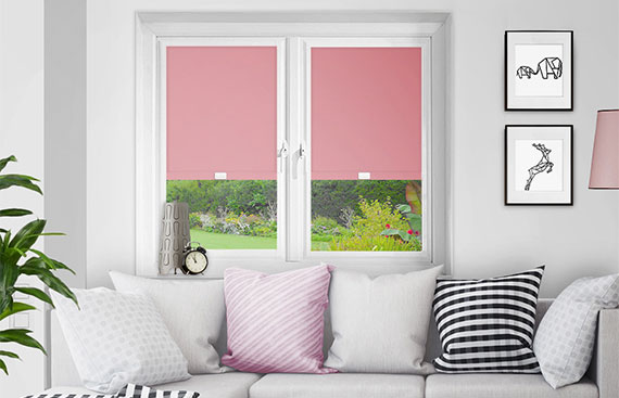 Pink Perfect Fit Blackout Blinds
