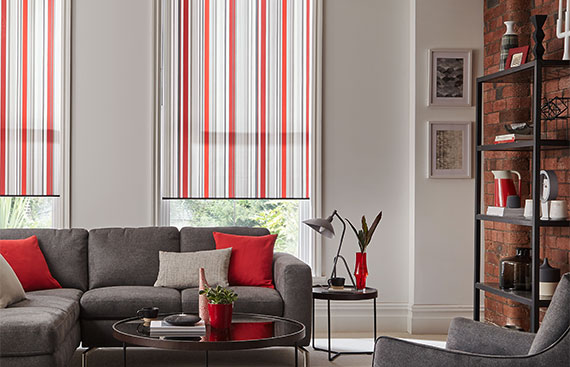 Striped Roller Shades