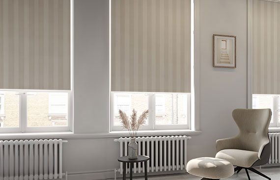 Striped Roller Shades