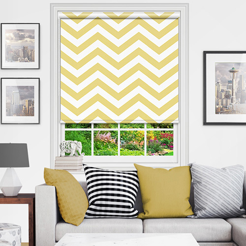 Yellow Window Blinds Brighten up the Bedroom, Living Room or Kitchen