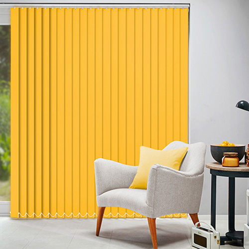 Yellow Window Blinds Brighten up the Bedroom, Living Room or Kitchen