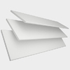 Pure White Basswood Wooden blinds sample