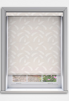 Sephora Sand Blockout with Cassette - The Sephora Sand Blockout Cassette Roller Blind features a delicate leaf design on a light beige backdrop, offering natural charm. Key benefits include excellent light control and privacy, making it ideal for bedrooms, living areas, or home offices. Custom-made for a perfect fit, it includes a 70mm cassette fascia with fabric inserts or plain finishes in white, black, or anthracite. A fabric-wrapped bottom bar adds sophistication, while the optional no-drill Grip Fit bracket allows for easy, tool-free recess installation.
