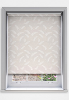 Sephora Sand Blockout - Ideal for creating a cosy and private space, the Sephora Sand Blockout Roller Blind showcases a delicate leaf design on a light beige backdrop, bringing a touch of natural elegance to your d&eacute;cor. The blockout fabric ensures effective light control and privacy, making it perfect for bedrooms, living rooms, or media rooms. Custom-made to your exact specifications, this blind offers a seamless fit and everyday functionality. Easy to install and child-safe, it is available with a sturdy sidewinder chain or an optional spring tension control with decorative pulls.

