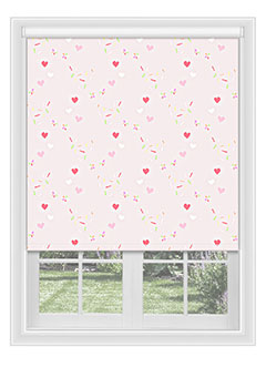 Chorley Soft Pink - A soft baby pink blackout blind to give a sweet calm feel to any child&rsquo;s room or nursery. Available with a white plastic or chrome chain.
