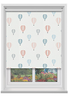 Dreamy Pastel Blackout - The Dreamy Pastel Blackout Roller Blind is made to measure and designed to add charm to any room. Its soft hot air balloon print brings a playful, whimsical touch while complementing your d&eacute;cor beautifully.
