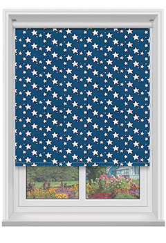 Magical Ocean Blue Blackout - The Magical Ocean Blue Blackout Roller Blind adds a striking, starry touch to your space while offering easy light and privacy control with your choice of chain or spring operation.
