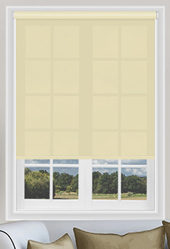 Sale Butter - Plain roller blind fabric in a shade of light yellow