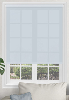 Sale Mineral - A plain roller blind in a light shade of blue