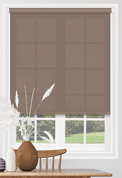 Sale Putty - Sale Putty is a plain roller blind fabric in a Mocha colour