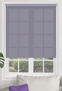 Sale Sloe - A shade of lilac dim-out fabric. This plain roller blind offers a perfect window covering to allow privacy without totally blocking light out.