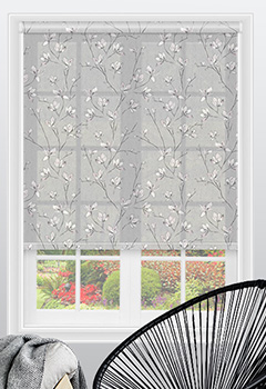 Memento Dusk - The Memento Dusk Floral Print Dim out Roller Blind is perfect for people who want a touch of style in their home. The subtle magnolia pattern with varying grey tones looks great against the grey background. Our dim out roller blinds offer an element of privacy whilst keeping your room light and bright. Plus this blind is custom made.