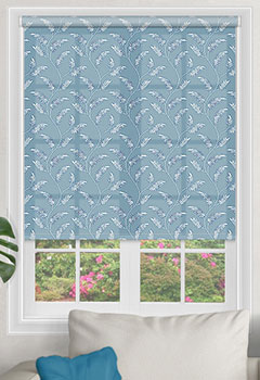 Sephora Sky - Add some brightness to your home with this exquisite fern print in white on a sky blue background. This stylish blind would look gorgeous on any window in your home.