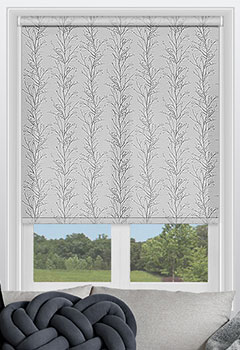 Treviso Shadow - A stunning forest inspired design with brown stems on a shiny silvery brown background. This textured print is available with a white plastic or nickel chain.