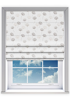 Calista Breeze - The Calista Breeze Roman Blind offers a soft, nature-inspired window treatment, featuring an elegant dandelion motif in warm neutral tones. Set against a subtly textured backdrop, this delicate design adds a touch of tranquillity and sophistication to any interior, from modern to classic settings. Expertly made to measure and fully lined as standard, with the choice of blackout or thermal interlining, it enhances privacy, insulation, and light control. Designed for easy installation and child safety, this bespoke blind blends beauty with practicality.

