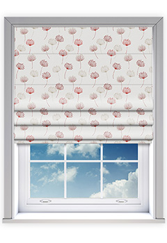 Calista Lust - Bring warmth and sophistication to your home with the Calista Lust Roman Blind, showcasing an elegant dandelion pattern in deep red and soft neutral hues. This stylish window dressing adds a contemporary yet timeless charm, making it a perfect addition to both modern and classic interiors. Made to measure and fully lined as standard, with the option of blackout or thermal interlining, it offers superb light control, privacy, and insulation. Designed for easy installation and child safety, this custom-made blind is both practical and beautifully crafted.
