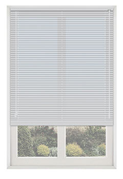 Glimmering Mist - An aluminum venetian with a Pearlised White finish, Available in a 15mm and 25mm slats.
