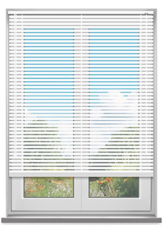 White 25mm Aluminium - This made-to-measure White aluminium Venetian has a gloss finish & is available in 25mm slat width offering a good balance of light control.&nbsp;Made‑to‑measure to your specific width and drop. Supported widths up to 400 cm and drops up to 400 cm.
