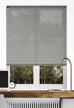 Cool Grey Filtra - A cool grey perforated made to measure venetian blind
