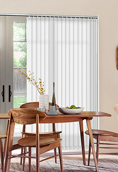 Henlow Astor - A white fabric with an inventive weave pattern. This roller blind will compliment any room. Available in an 89mm slat width only.
