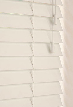 Divine 35mm Basswood - Enhance your home decor with our luxurious Divine custom-made basswood blind. Its stunning stained ivory creamy finish adds a touch of elegance to any room. Experience optimal light control and privacy with the 35mm slat design available with a colour-coordinated ladder cord.
