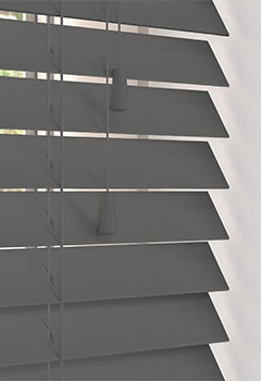 Storm Timberlux Basswood - Storm Timberlux Basswood blinds are the perfect solution in creating an opulent aesthetic! These bespoke are crafted from high-quality Basswood, making them incredibly durable and long-lasting. Plus, their stormy hue is perfect for creating a sleek, contemporary look in any room.
