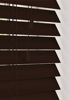 Yarrin Timberlux Basswood - If you want to add a touch of luxury and elegance to your home, the Decora Timberlux Yarrin is perfect for you. These bespoke, made-to-measure blinds are perfect for any room in your house. The deep, intense dark wood shade is sure to make a statement in any space.
