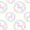 Unicorn Blush - <p>Blackout blind with light pink unicorns in a ring of flowers, this shade would be perfect for any child&rsquo;s room. Available with a white plastic or chrome metal chain.</p>
