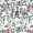 Ifield Ville - <p>A spectacular patterned roller blind of Paris in shades of black, white, blue & green. This truly magnificent shade is available with a white plastic or chrome metal chain.</p>
