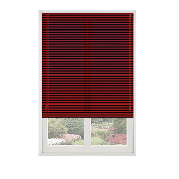 Red Venetian Blinds