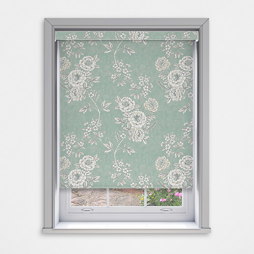 Tallulah Duck Egg Blockout with Cassette Lifestyle Blackout blinds