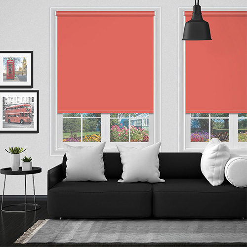 Polaris Coral Red Blockout Lifestyle Blackout blinds