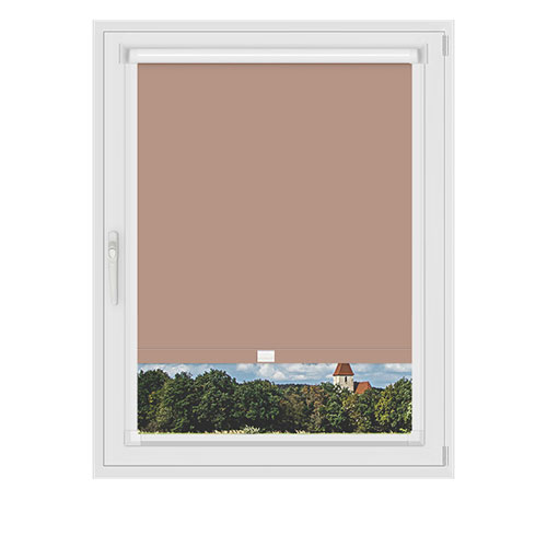 Polaris Bisque in a Frame Lifestyle Blackout blinds