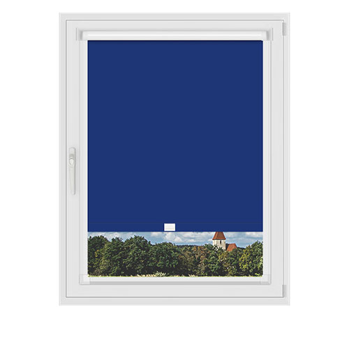 Polaris Blue in a Frame Lifestyle Blackout blinds