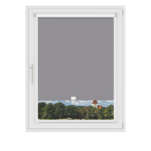Polaris Grey in a Frame Lifestyle Blackout blinds