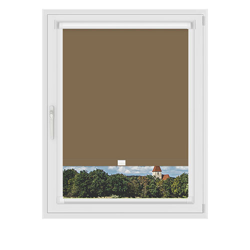 Polaris Oatmeal in a Frame Lifestyle Blackout blinds