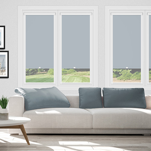 Polaris Slate in a Frame Lifestyle Blackout blinds