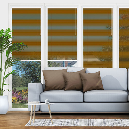 Cocoa Brown No Drill 25mm Venetian Lifestyle Conservatory Blinds