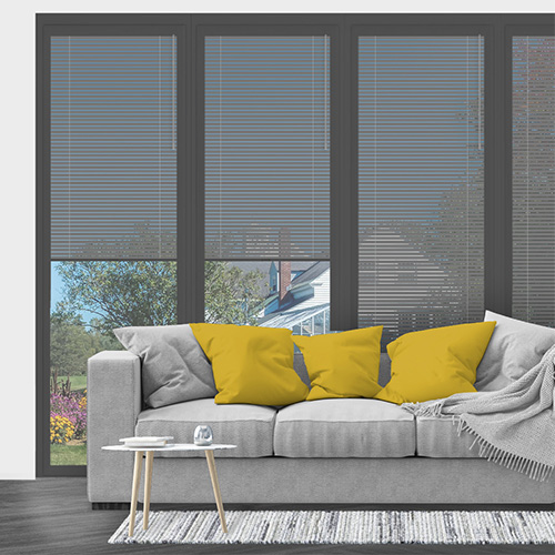 Metallic Grey No Drill 25mm Venetian Lifestyle Conservatory Blinds