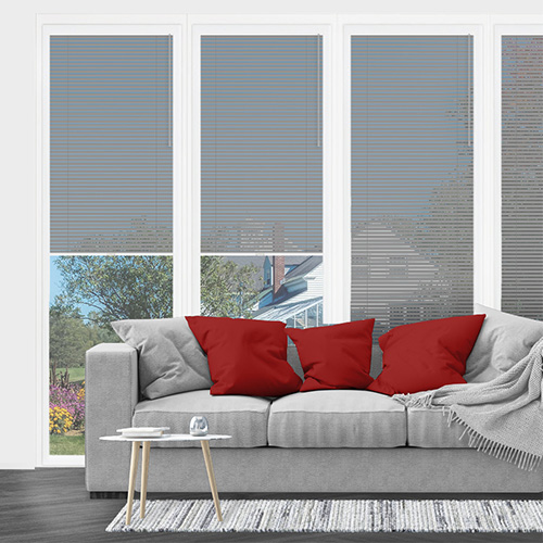 Polished Silver No Drill 25mm Venetian Lifestyle Conservatory Blinds