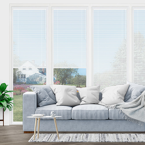 Purity White No Drill 25mm Venetian Lifestyle Conservatory Blinds