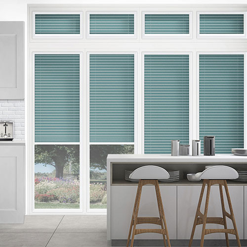 Scandi Teal Lifestyle Conservatory Blinds