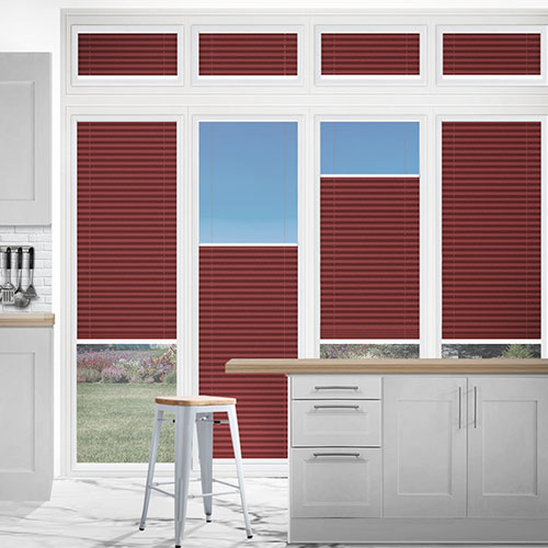 Hudson Burgundy Cellular Dimout Lifestyle Conservatory Blinds