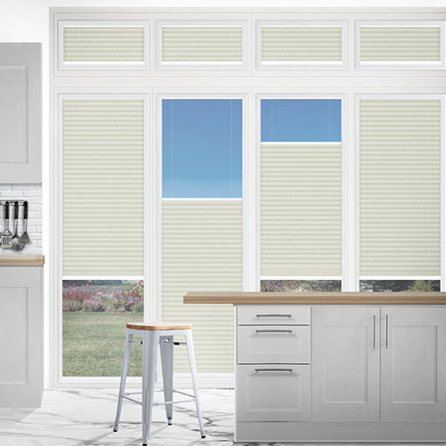 Hudson Parchment Cellular Dimout Lifestyle Conservatory Blinds