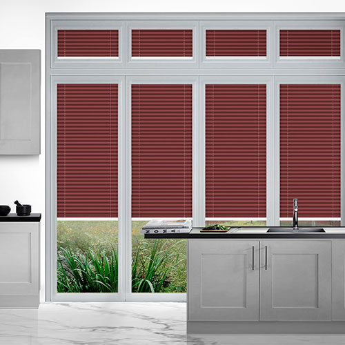 Duopleat Blackout Red PerfectFit Lifestyle Conservatory Blinds