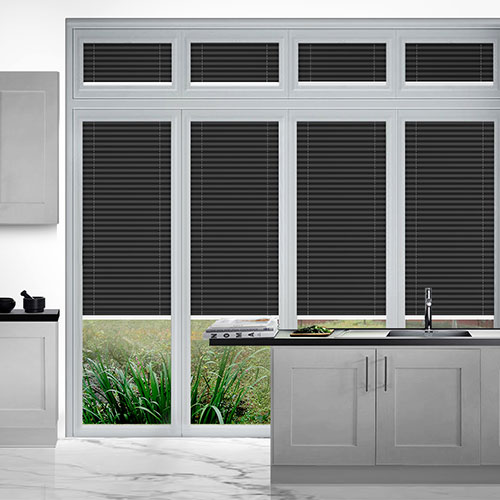 Duopleat Blackout Slate Grey PerfectFit Lifestyle Conservatory Blinds