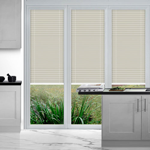 Duopleat Beige PerfectFit Lifestyle Conservatory Blinds